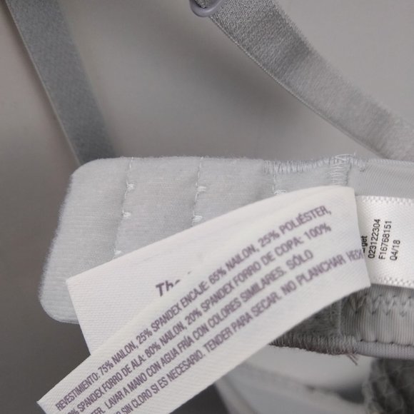 Auden Gray Plunge Push Up Bra Light Gray Target - Picture 12 of 12